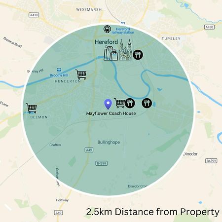 Hereford - Mayflower Coach House, Modern 2 Bedroom Property With Parking, Located South Of Hereford City, Suitable For Small Family, Couple Or Contractors - Sleeps Up To 5 Guests - Hosted By Rentmyhouse 외부 사진
