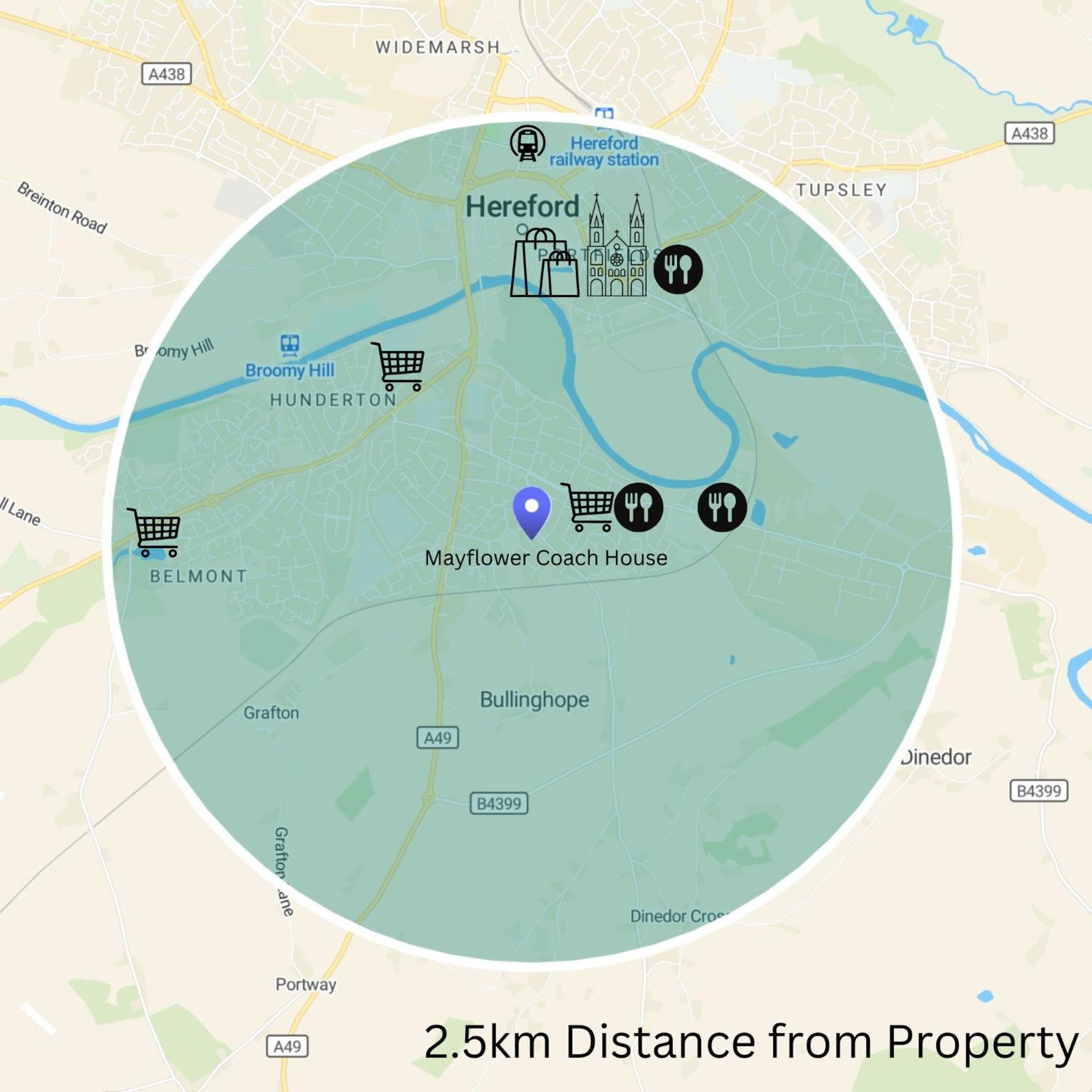 Hereford - Mayflower Coach House, Modern 2 Bedroom Property With Parking, Located South Of Hereford City, Suitable For Small Family, Couple Or Contractors - Sleeps Up To 5 Guests - Hosted By Rentmyhouse 외부 사진